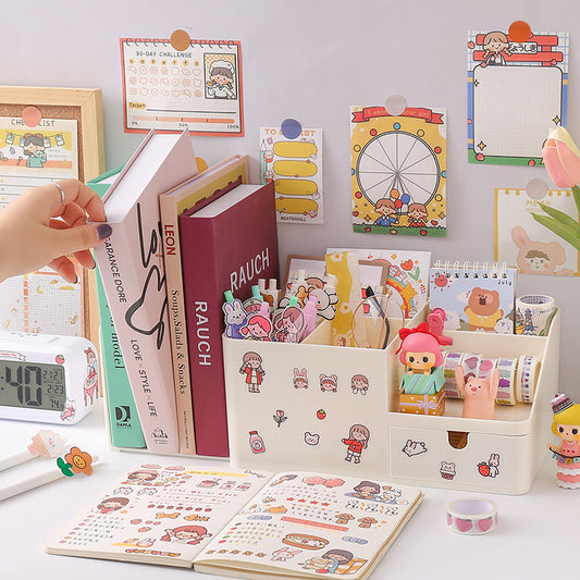 Organizador de Escritorio Creativo para Estudiantes - Porta Lápices Moderno - Image 2