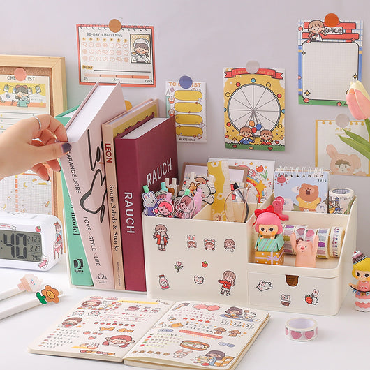 Organizador de Escritorio Creativo para Estudiantes - Porta Lápices Moderno - Image 2