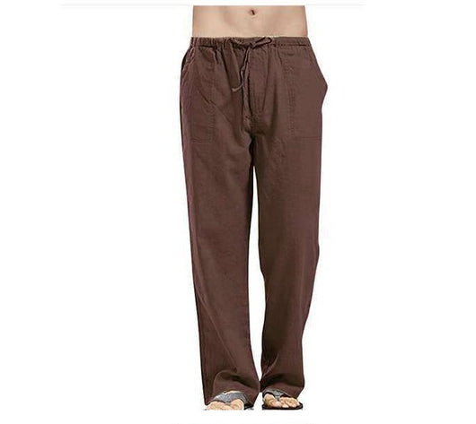 Pantalones de Lino con Bolsillos para Hombre - Diseño Minimalista - Image 22