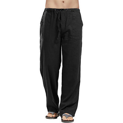 Pantalones de Lino con Bolsillos para Hombre - Diseño Minimalista - Image 9