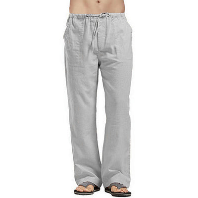 Pantalones de Lino con Bolsillos para Hombre - Diseño Minimalista - Image 8