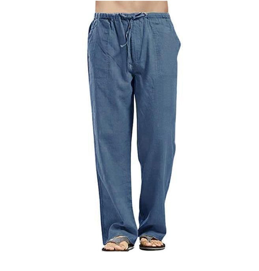 Pantalones de Lino con Bolsillos para Hombre - Diseño Minimalista - Image 10