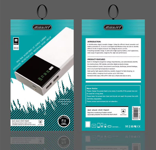 Batería Externa 20000mAh Black Rice - Carga Rápida Personalizable - Image 3