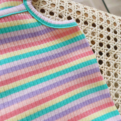 Enterizo a Rayas Multicolor para Bebé Niña - Image 15