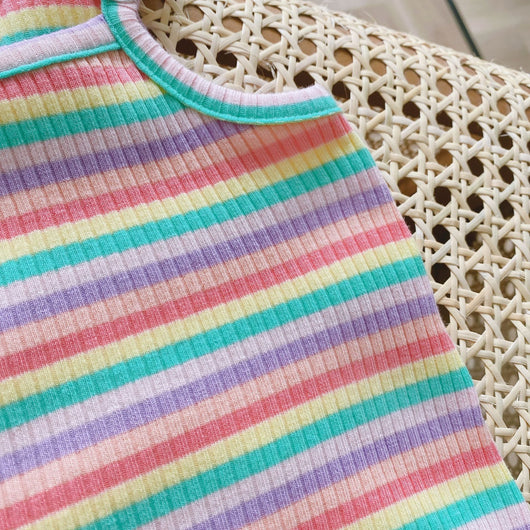 Enterizo a Rayas Multicolor para Bebé Niña - Image 15