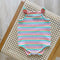 Enterizo a Rayas Multicolor para Bebé Niña
