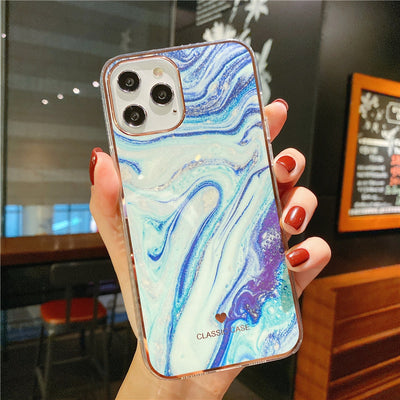 Funda Protectora con Patrón de Mármol para Teléfono - Image 3