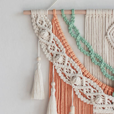 Tapiz Tejido Bohemio con Borlas - Kit DIY para Decoración de Pared y Cabecera - Image 7