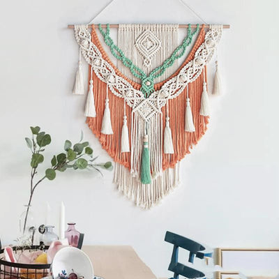 Tapiz Tejido Bohemio con Borlas - Kit DIY para Decoración de Pared y Cabecera - Image 8