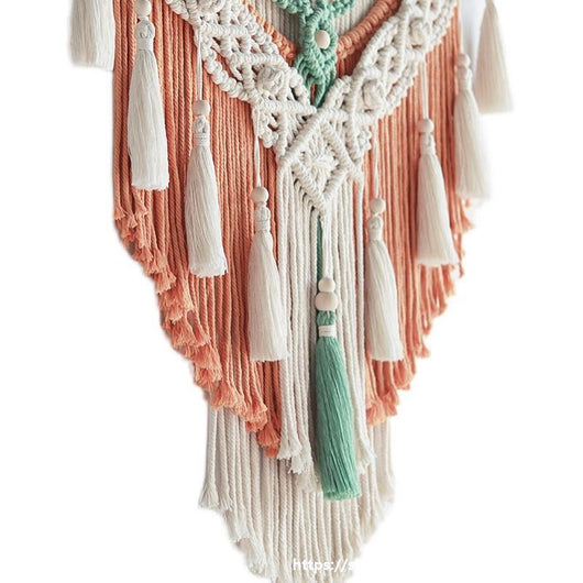 Tapiz Tejido Bohemio con Borlas - Kit DIY para Decoración de Pared y Cabecera - Image 6