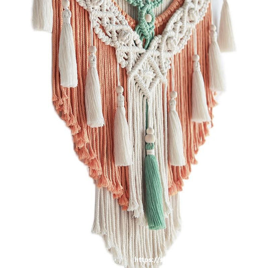 Tapiz Tejido Bohemio con Borlas - Kit DIY para Decoración de Pared y Cabecera - Image 2