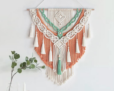 Tapiz Tejido Bohemio con Borlas - Kit DIY para Decoración de Pared y Cabecera - Image 5