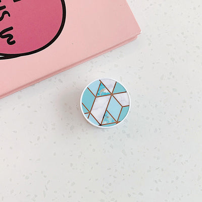 Soporte de Mármol con Electroplating Geométrico para Celular - Image 10