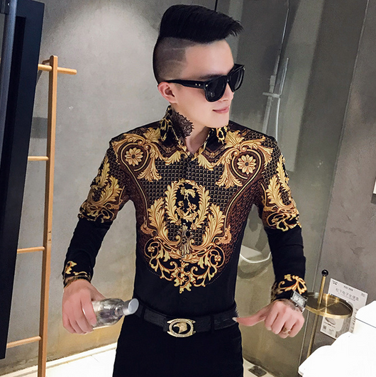 Camisa Casual Estampada de Manga Larga para Jóvenes - Image 8