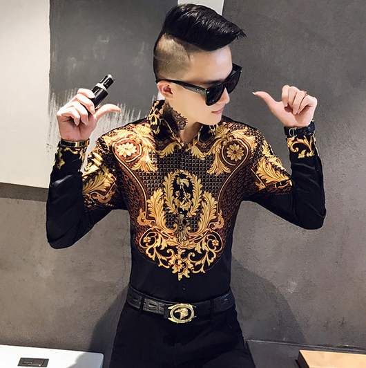Camisa Casual Estampada de Manga Larga para Jóvenes - Image 10