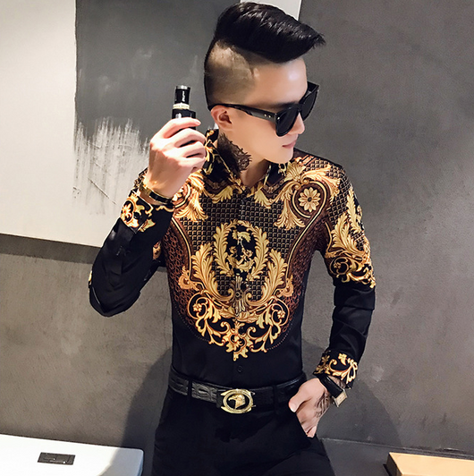 Camisa Casual Estampada de Manga Larga para Jóvenes - Image 9