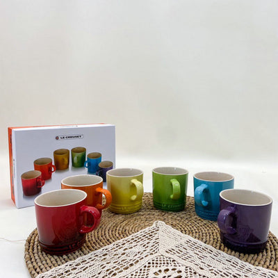 Set de 6 Boles de Cerámica Esmaltada Arcoíris - Diseño Lindo y Funcional - Image 9