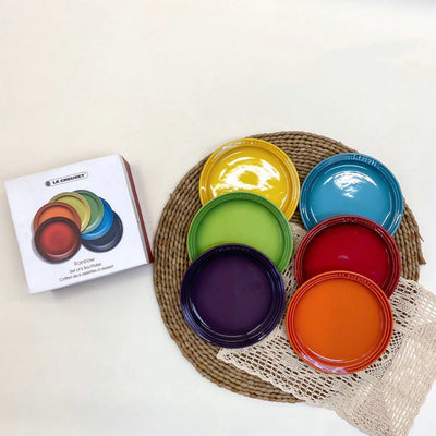 Set de 6 Boles de Cerámica Esmaltada Arcoíris - Diseño Lindo y Funcional - Image 5