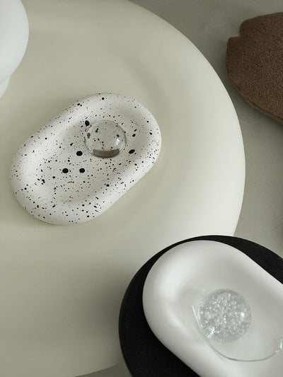 Plato Oval de Cerámica Mate Diseño Nórdico con Tinta Decorativa - Image 7