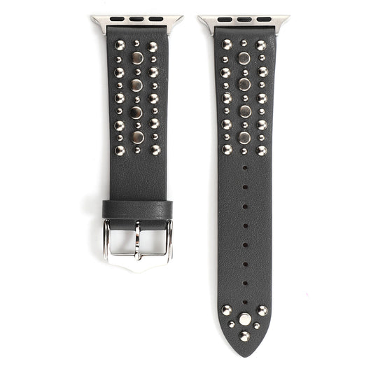 Correa de Cuero para Apple Watch con Remaches - Plata, Oro y Oro Rosa - Image 7