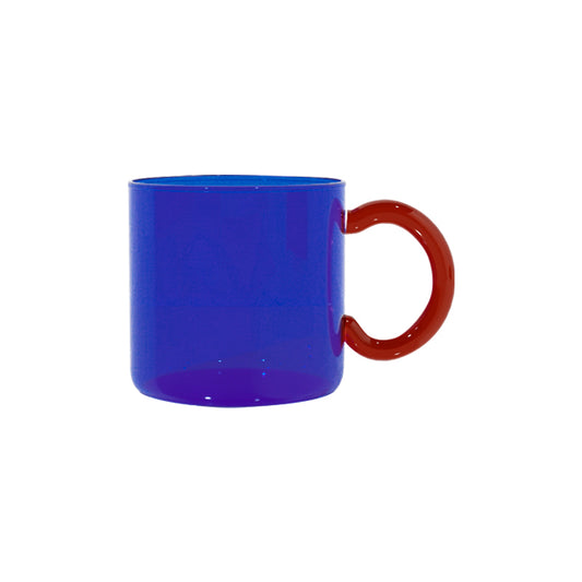 Vaso de Café Nórdico de Vidrio Coloreado - Diseño Creativo Premium