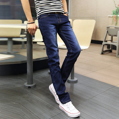 Pantalones Vaqueros Azul Claro Slim Fit Hombre - Jeans Elásticos Ajustados - Image 5