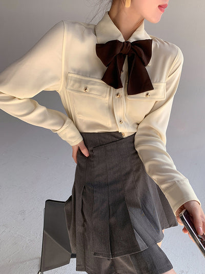Camisa Elegante Rejuvenecedora con Amarre Ajustable - Image 8
