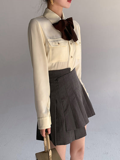 Camisa Elegante Rejuvenecedora con Amarre Ajustable - Image 7