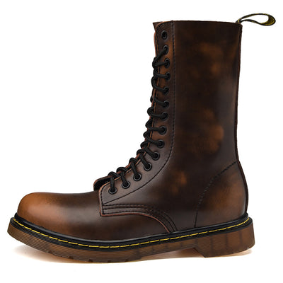 Botas Martin de Cuero Impermeables para Hombre y Mujer - Estilo Militar Británico - Image 17