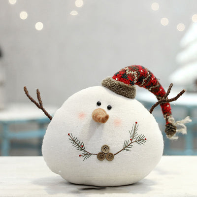 Muñeco de Nieve Navideño de Peluche con Bufanda y Capucha - Image 13