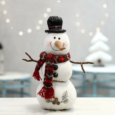 Muñeco de Nieve Navideño de Peluche con Bufanda y Capucha - Image 11