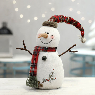 Muñeco de Nieve Navideño de Peluche con Bufanda y Capucha - Image 15