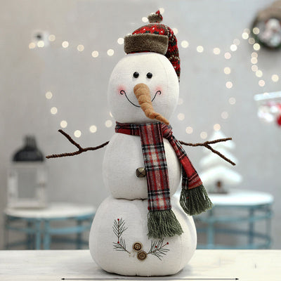 Muñeco de Nieve Navideño de Peluche con Bufanda y Capucha - Image 8