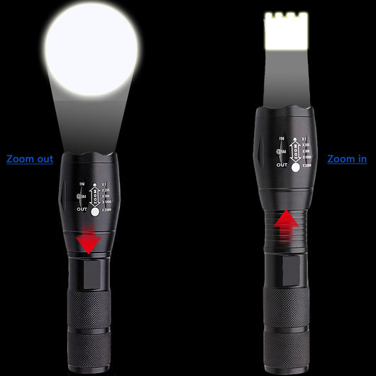 Linterna Táctica Recargable Ultra Potente - Impermeable para Defensa y Aventura - Image 4