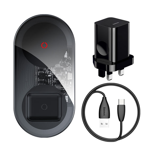 Cargador Inalámbrico Rápido 24W - Adaptador Compacto para Móviles