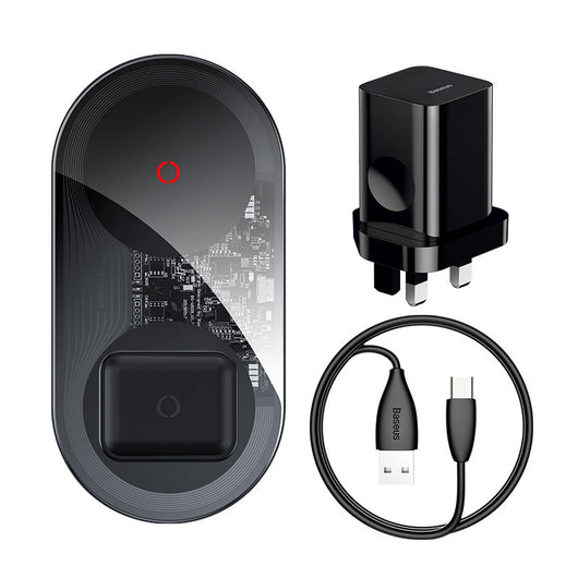 Cargador Inalámbrico Rápido 24W - Adaptador Compacto para Móviles