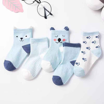 Calcetines Infantiles Transpirables Primavera-Otoño con Diseños Coreanos Lindos - Image 10