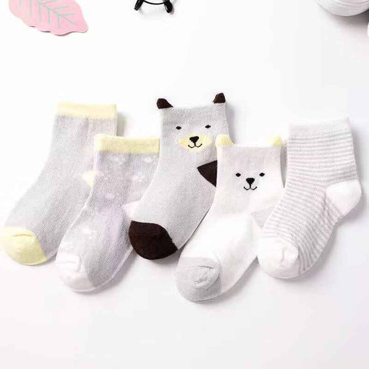Calcetines Infantiles Transpirables Primavera-Otoño con Diseños Coreanos Lindos - Image 4