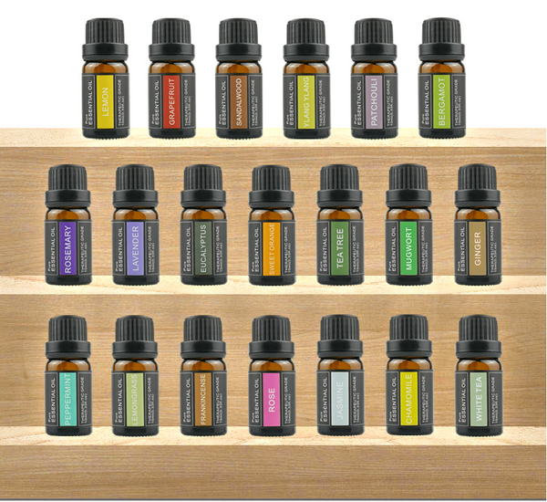 Vela Aromaterápica de Aceites Esenciales - Jengibre, Ajenjo, Rosa y Sándalo