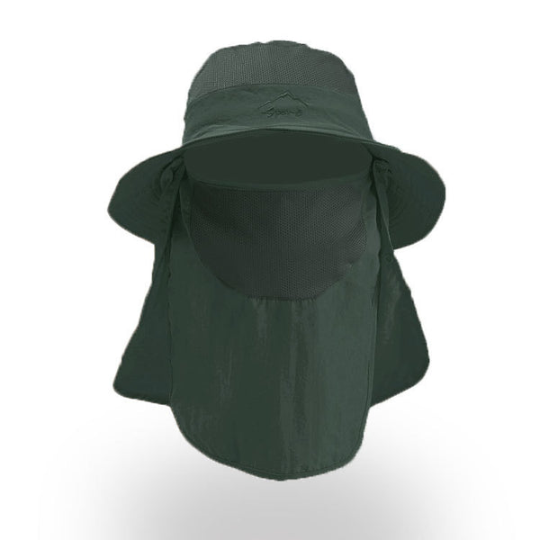 Sombrero de Pesca con Protección Solar y Cobertura Facial Transpirable