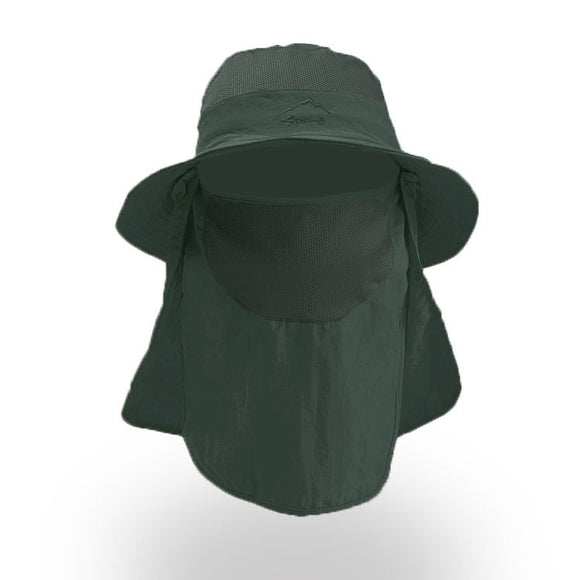 Sombrero de Pesca con Protección Solar y Cobertura Facial Transpirable