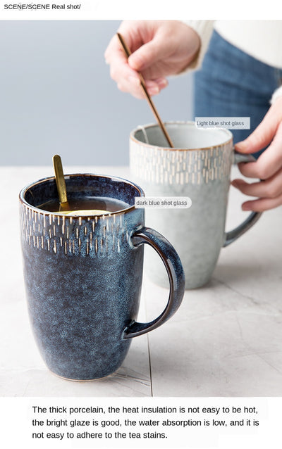 Taza de Cerámica Retro Europea Grande - Tazón para Bebidas Diarias - Image 12
