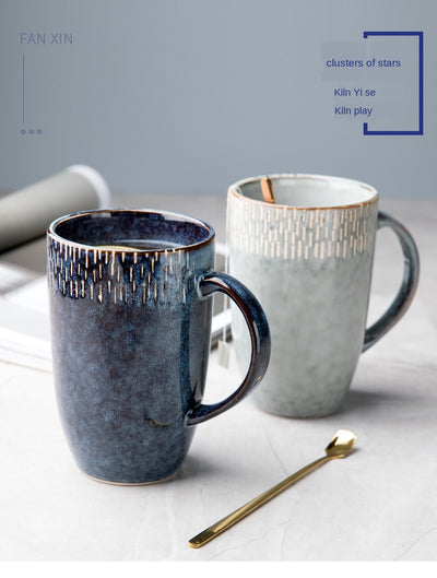Taza de Cerámica Retro Europea Grande - Tazón para Bebidas Diarias - Image 14