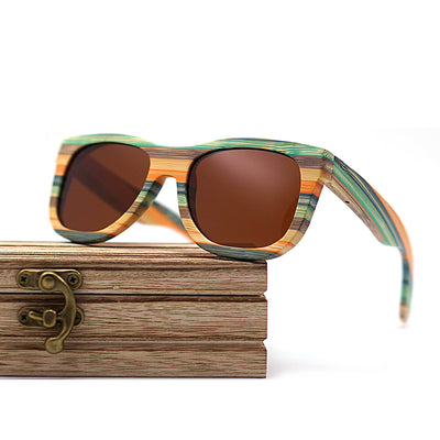 Gafas de Sol Retro de Bambú y Madera con Lentes Polarizadas - Image 2