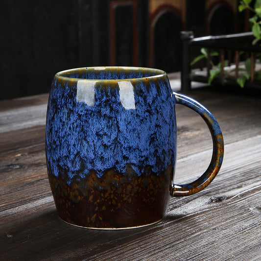 Taza Cerámica Grande de Cambio de Color - Diseño Minimalista para Parejas