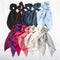 Monochromatic Square Knotted Satin Scarf with Hair Bow