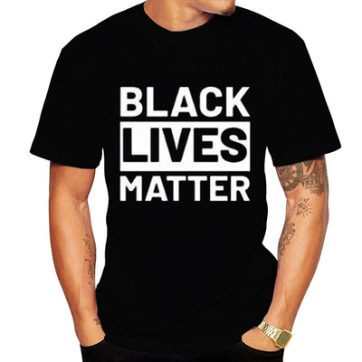 Camiseta Negra de Algodón para Hombre - Mensaje de Justicia Social - Image 8