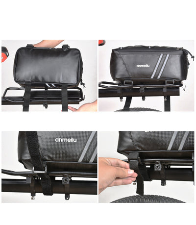 Bolsa Trasera Impermeable para Bicicleta Eléctrica Plegable