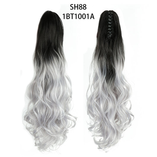 Extensión de Cabello Ondulado Ombré con Pinza - Coleta Sintética Soowee - Image 9