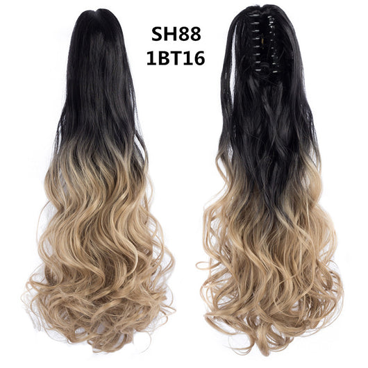 Extensión de Cabello Ondulado Ombré con Pinza - Coleta Sintética Soowee - Image 6